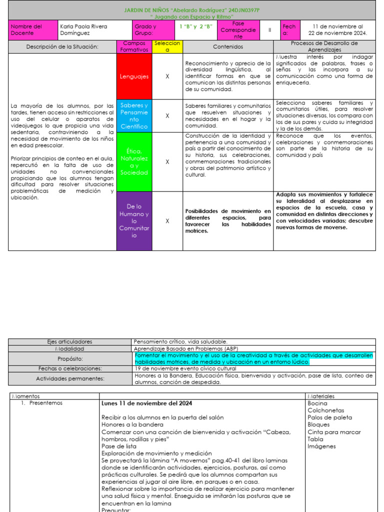 Al Fin Plan | PDF | Educación de la primera infancia