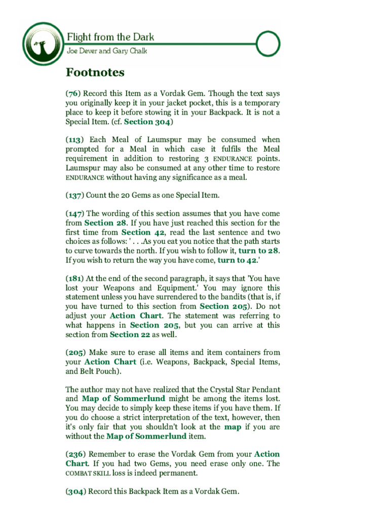 Flight from the Dark_ Footnotes | PDF