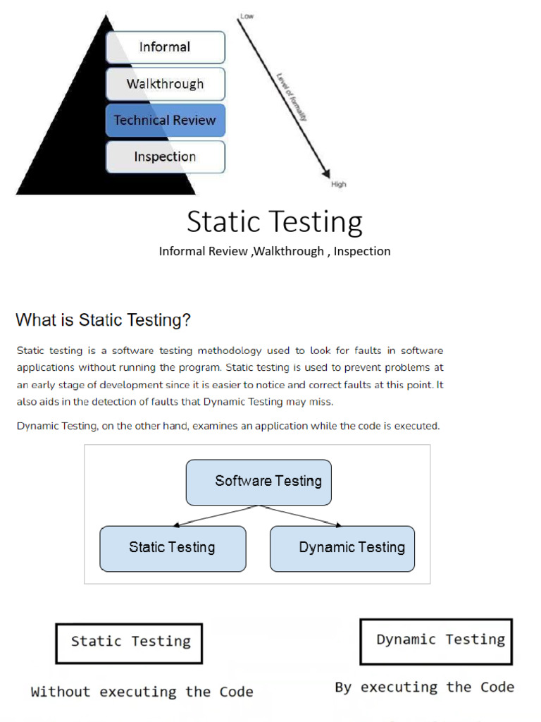 My_Static Testing | PDF