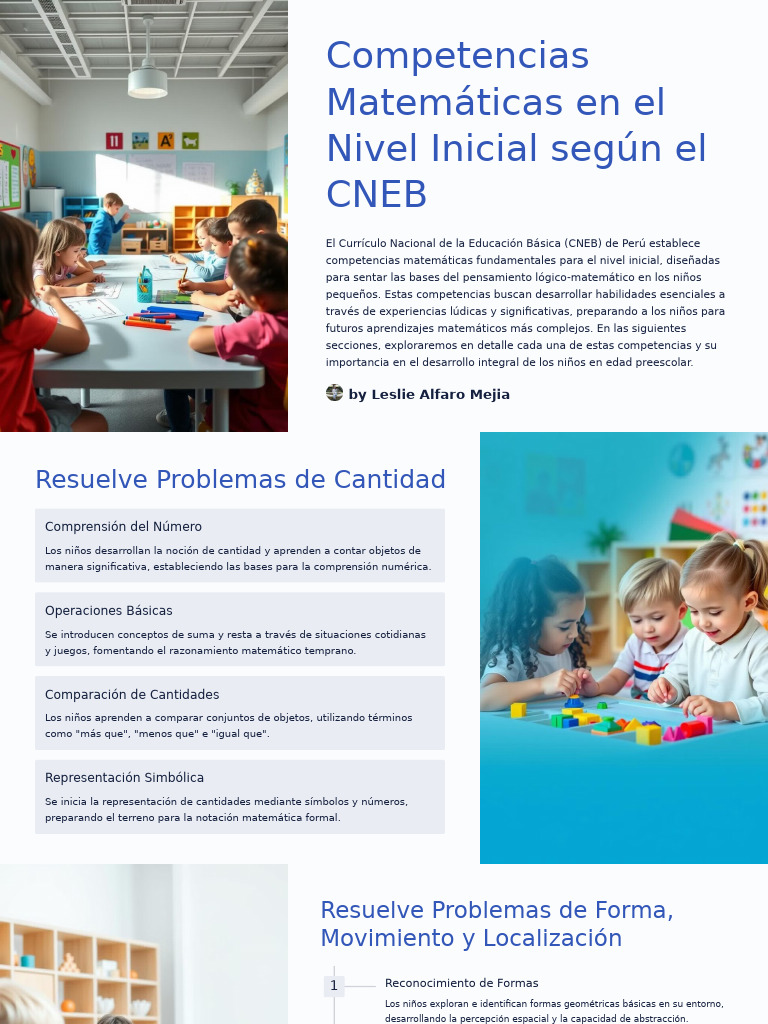 Competencias Matemáticas en Nivel Inicial | PDF | Educación de la ...