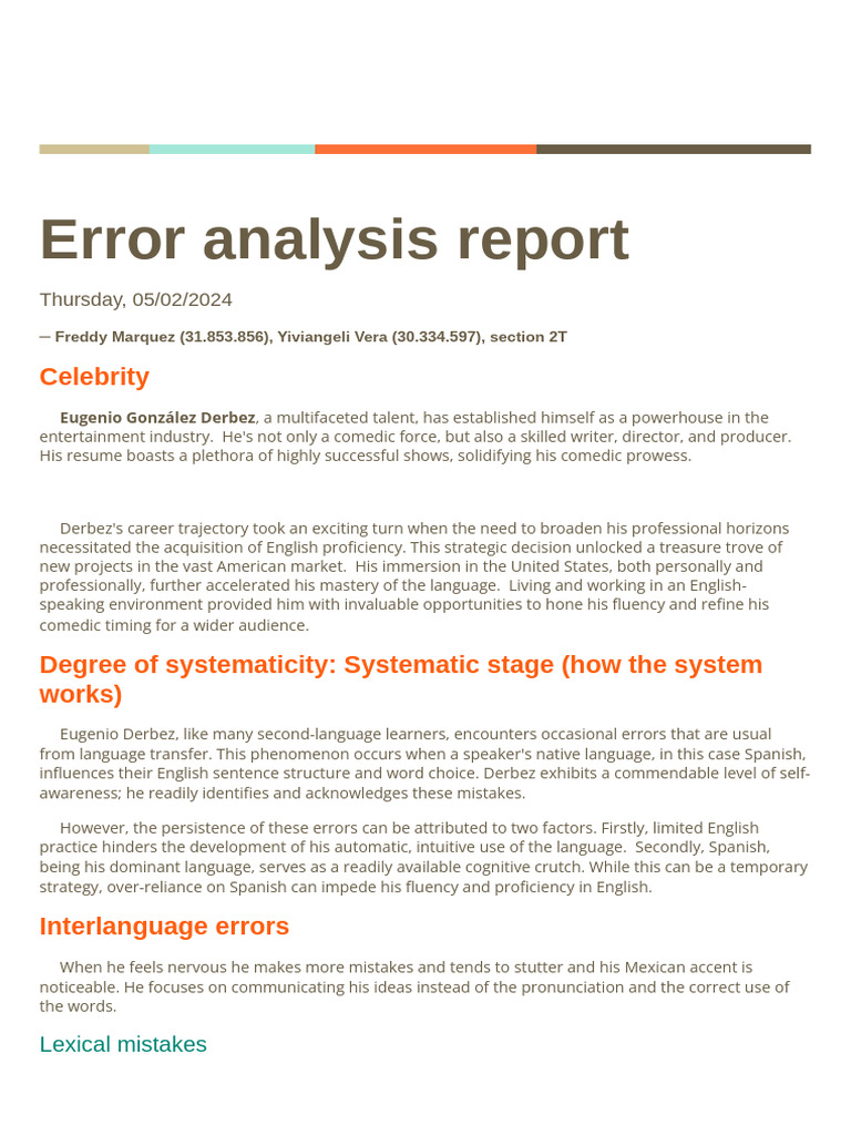 Picture Idea: Error Analysis Report 20240908 185438 0000 Pdf