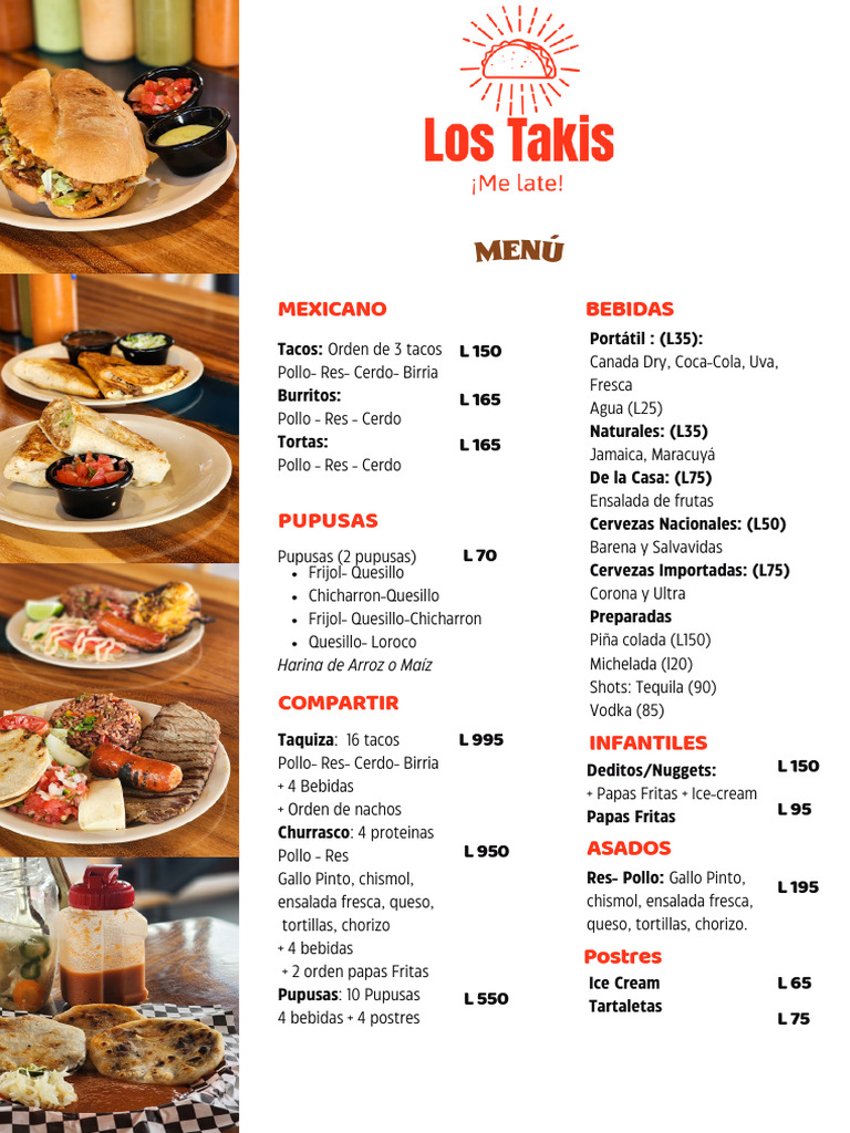 Menú Los Takis-1 Xlkfxy | PDF