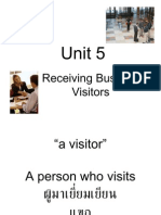 Unit 5 Receiving Visitors