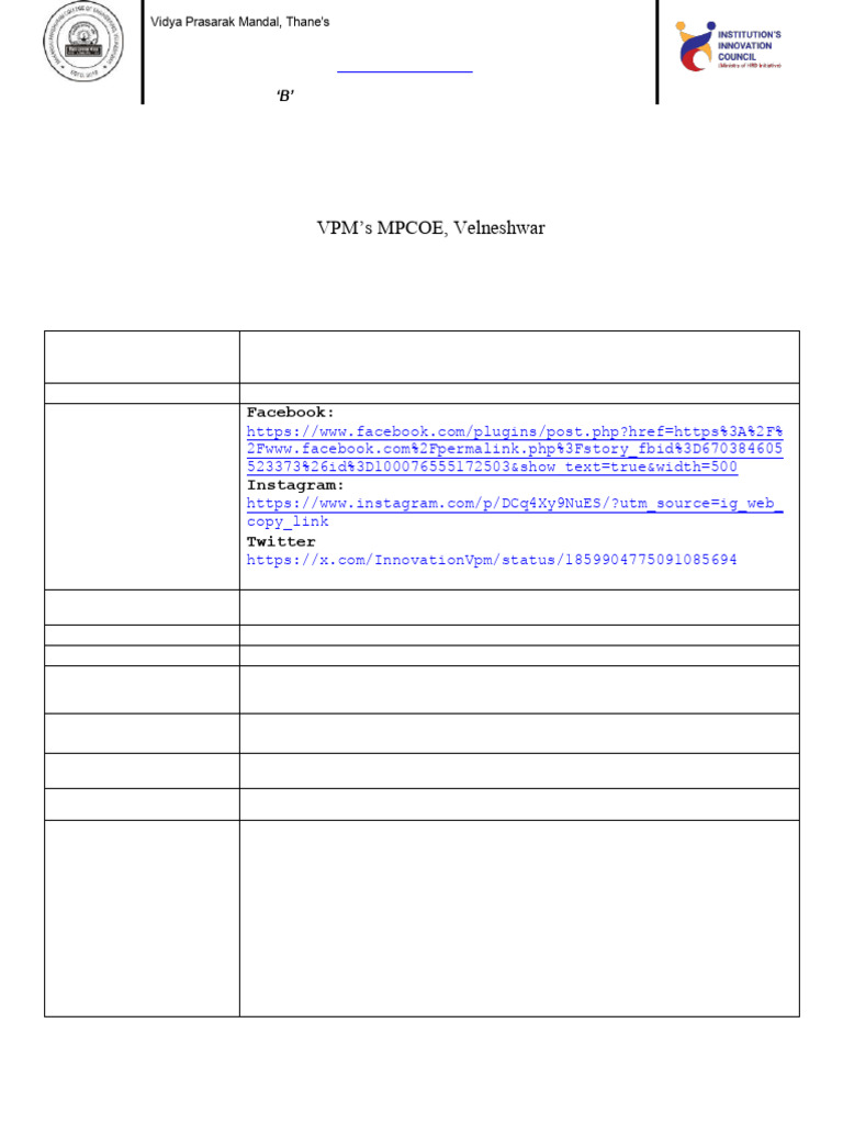 Final Iic Mech 15 Nov Prog - Removed | PDF | Entrepreneurship | Mindset