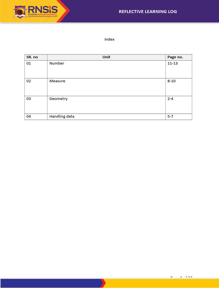 RLL GR5 MATH Index | PDF | Shape | Significant Figures