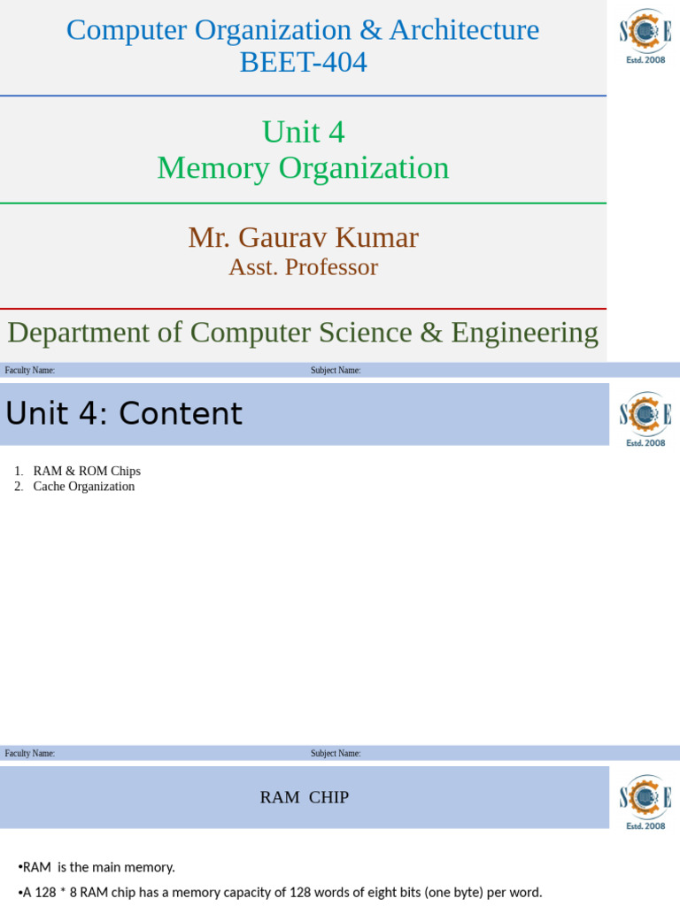 Ram & Rom Chip | PDF | Cpu Cache | Random Access Memory