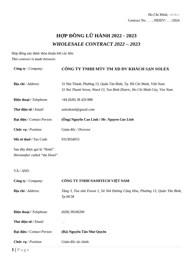 Contract 1 Pdf