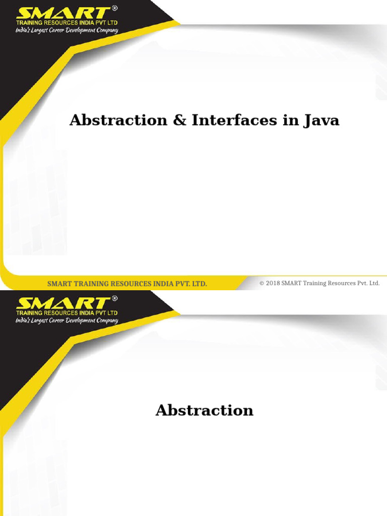 abstract classes n Interface | PDF | Class (Computer Programming ...