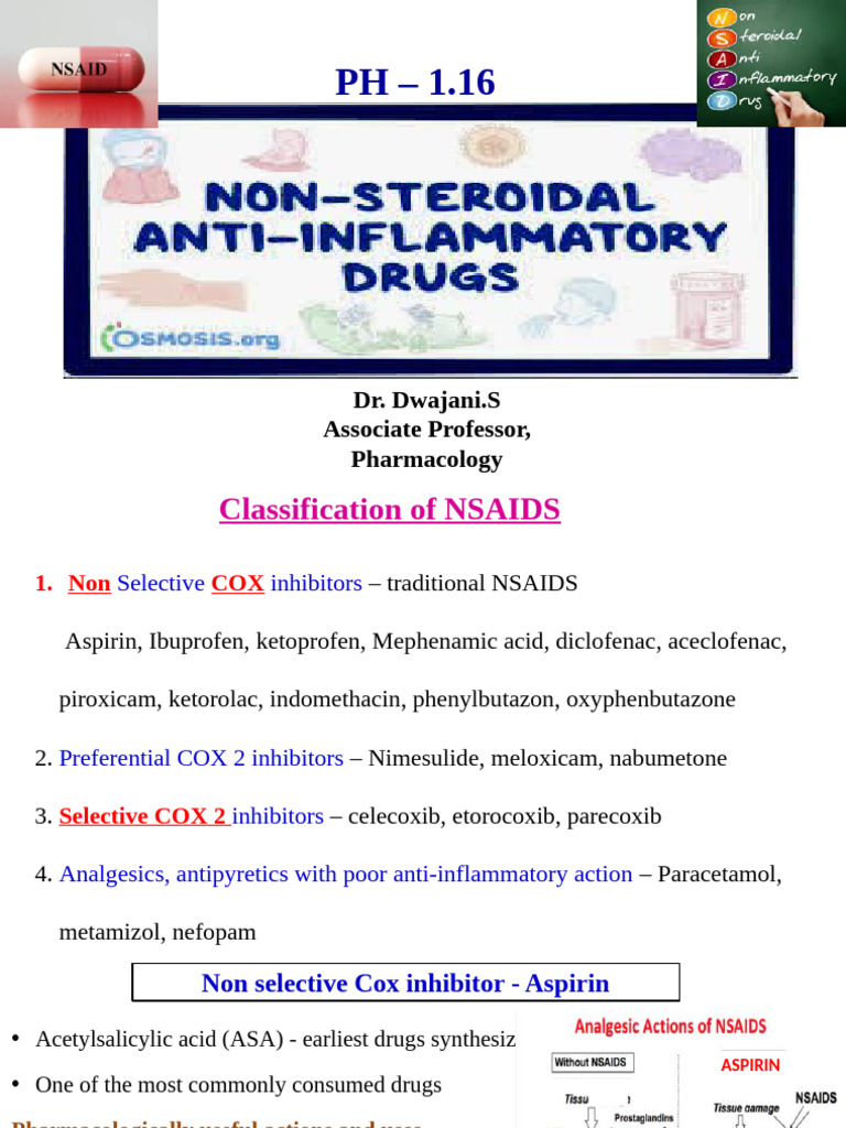 4. NSAIDS -2 | PDF | Nonsteroidal Anti Inflammatory Drug | Aspirin