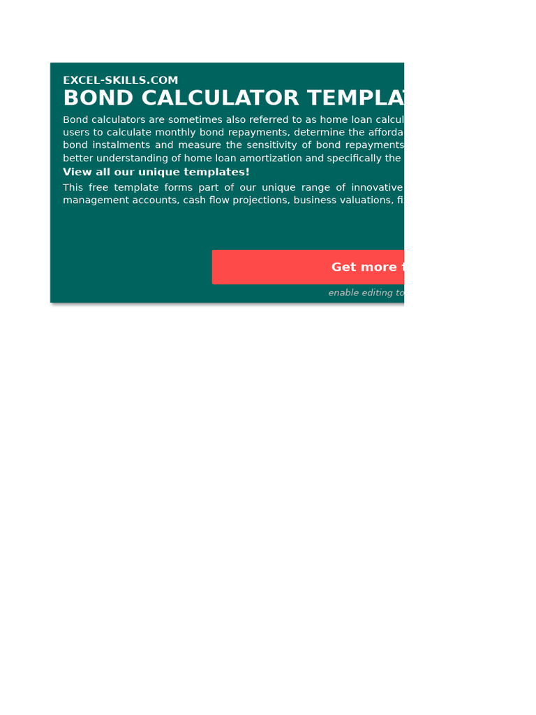 bond_calculator | PDF | Mortgages | Interest