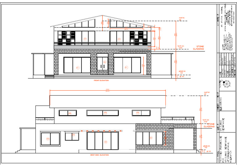 Elevation For Stone Cladding | PDF