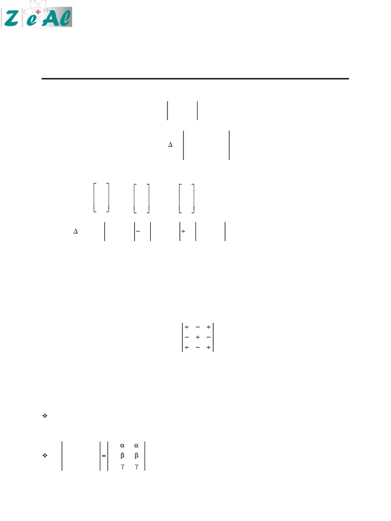 Determinants | PDF | System Of Linear Equations | Determinant