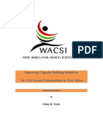 Improving Capacity Building for Civil Society Organisations in West Africa