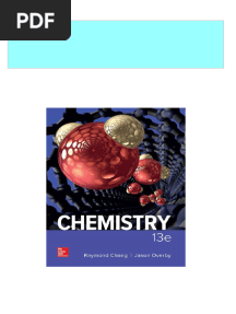 Download full Chemistry 13th Edition Raymond Chang ebook all chapters