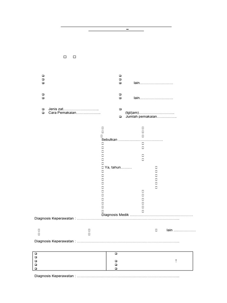 Asesmen Keperawatan Pasien NAPZA | PDF