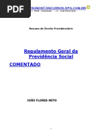 Decreto 3.048 - Comentado Regul. Geral Da Prev. Social Pag.ver a Partir Da 52!!!!