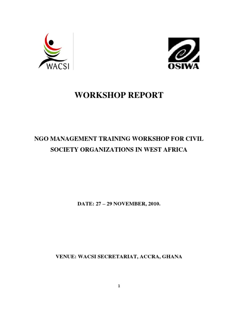 NGO Management Training in Ghana | PDF | Capacity Building | Non ...