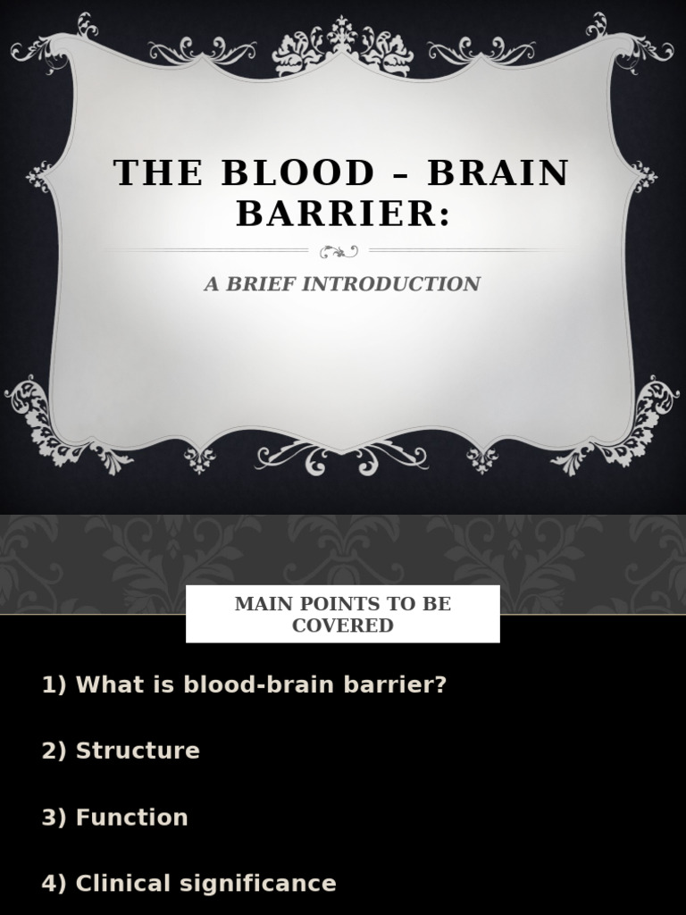 Blood Brain Barrier | PDF