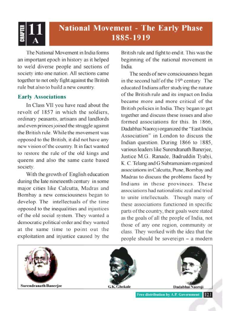 State Syllabus - Social - Chapter 11 (A) - The National Movement - The ...