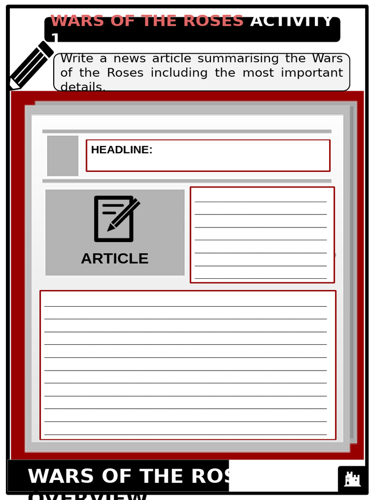 KS3 - Area 1 - Wars of The Roses - Activity 1 - Sample | PDF