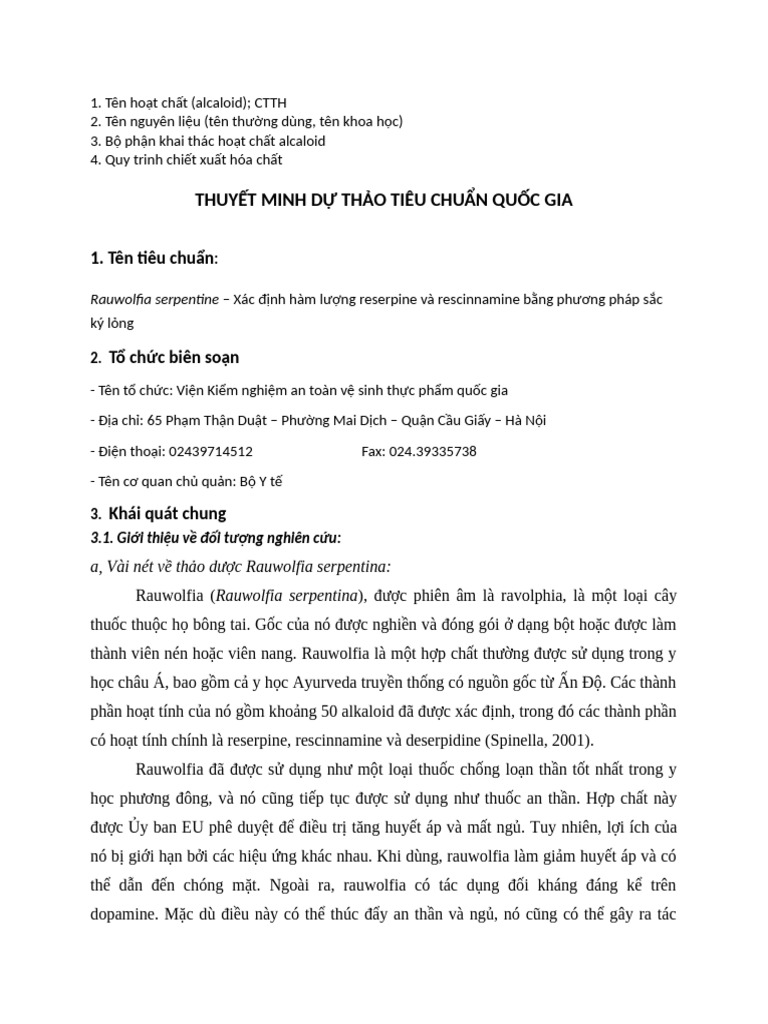 Reserpine | PDF