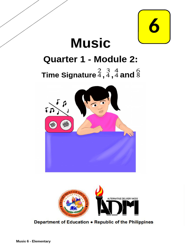 Music6 Q1 Mod2 TimeSignature Version3 | PDF | Poetics | Notation