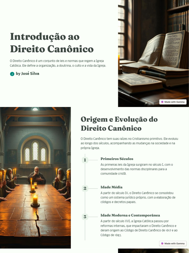 Introdução ao Direito Canônico | PDF | Igreja católica | Direito Canônico