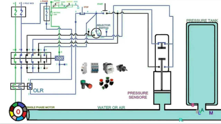 pump control wiring diagram | PDF