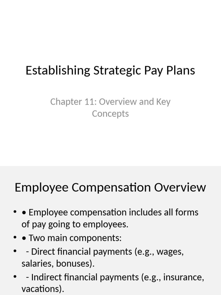 Strategic Pay Plan Essentials | PDF