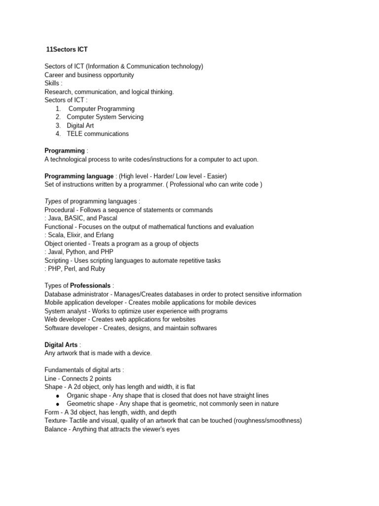 ICT 8 Quarter 1 Reviewer Guide | PDF | Call Centre | Computer Data Storage