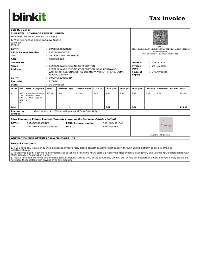 ForwardInvoice ORD106081811 | PDF | Invoice | Economy Of India