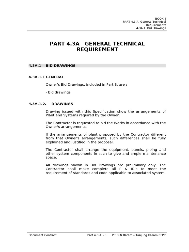 PART 4.3A.1 Bid Drawing | PDF