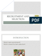 Recruitment and Selection