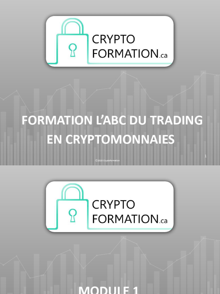 Paul Crypto Formation 1 | PDF | Opérateur de marché | Marchés financiers