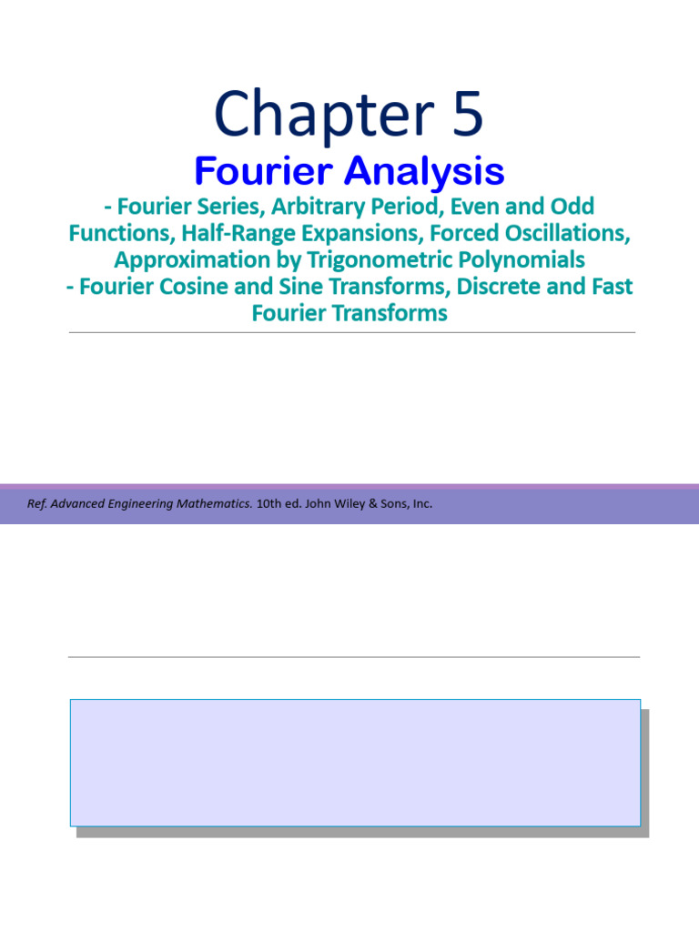 Fourier Analysis in Engineering Math | PDF