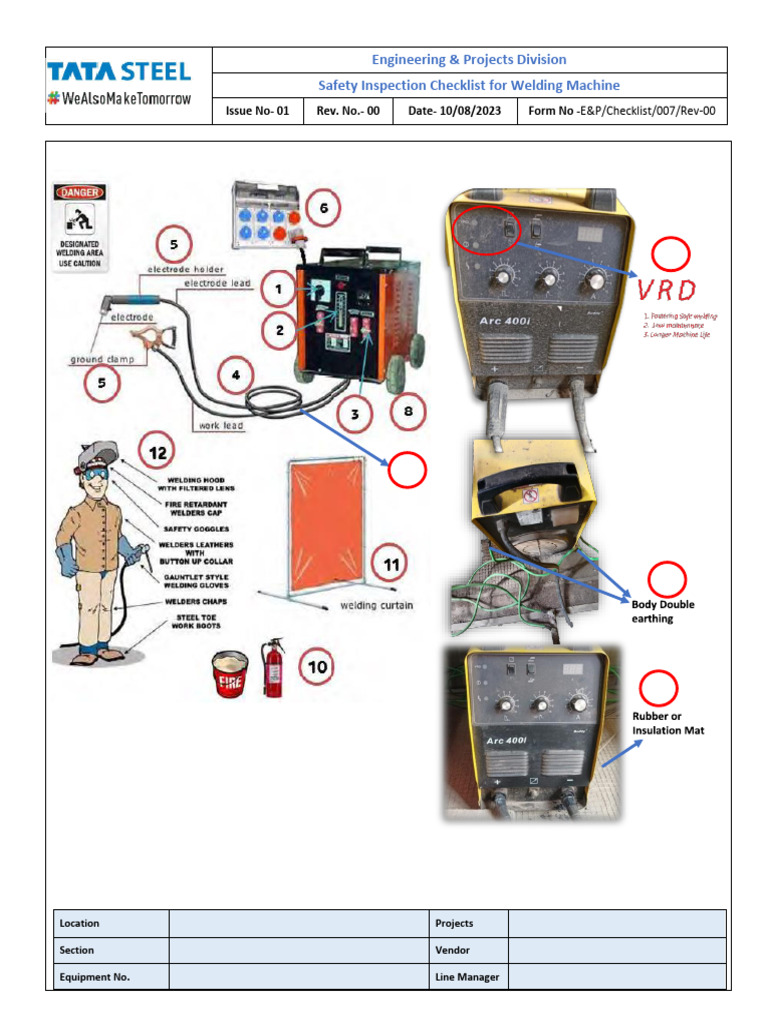 Inspection Checklist | PDF | Welding | Construction