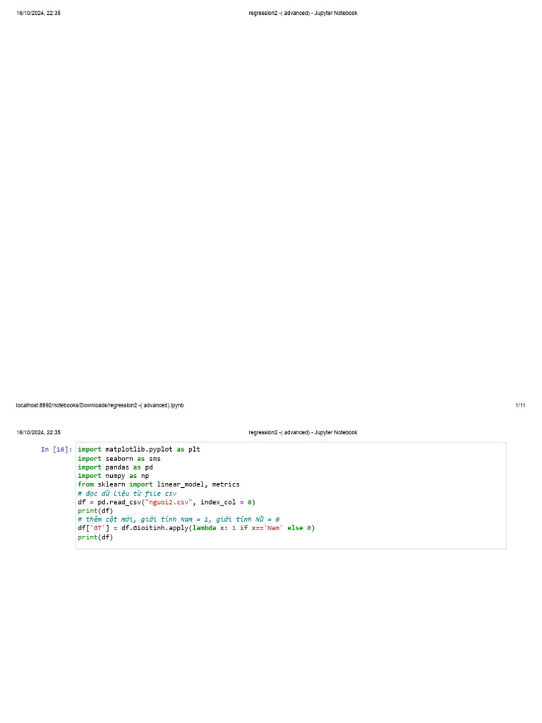Example Regression2 ( Advanced) Labelencoder Minmaxscaler Jupyter ...