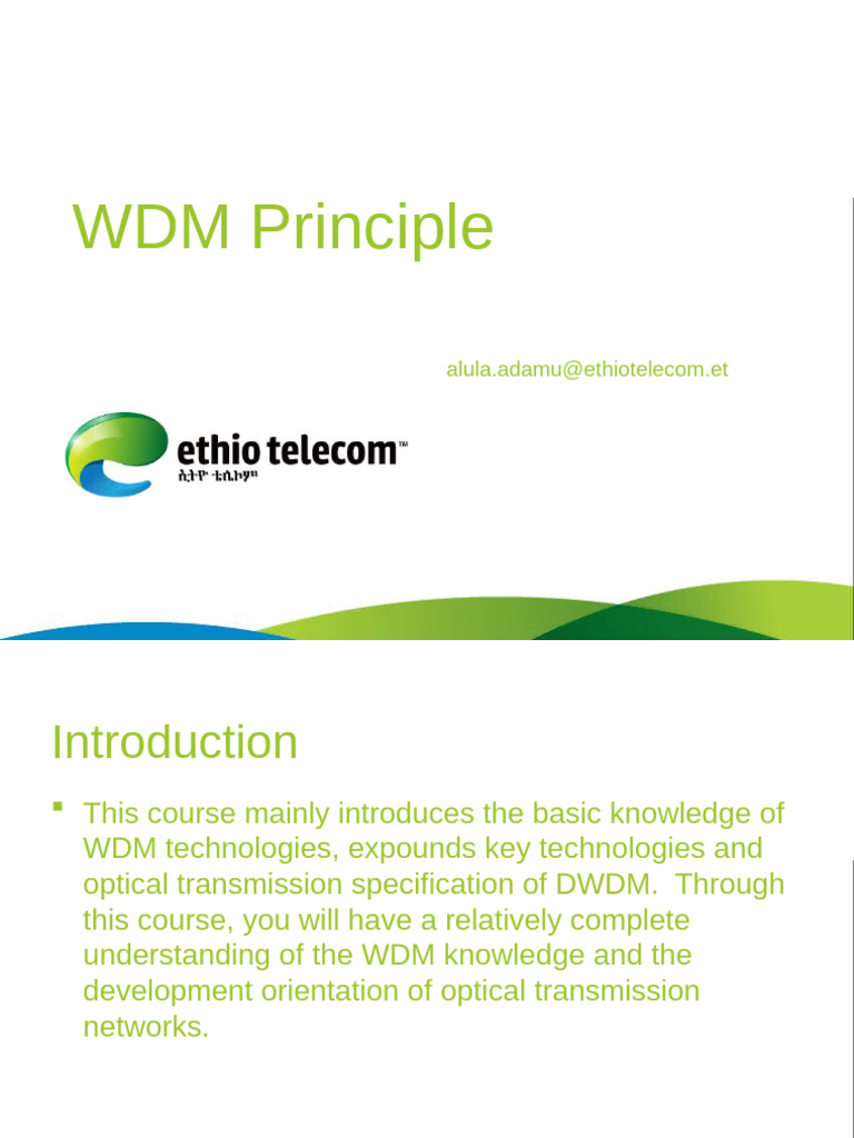 Understanding WDM Technologies and Systems | PDF | Wavelength Division ...