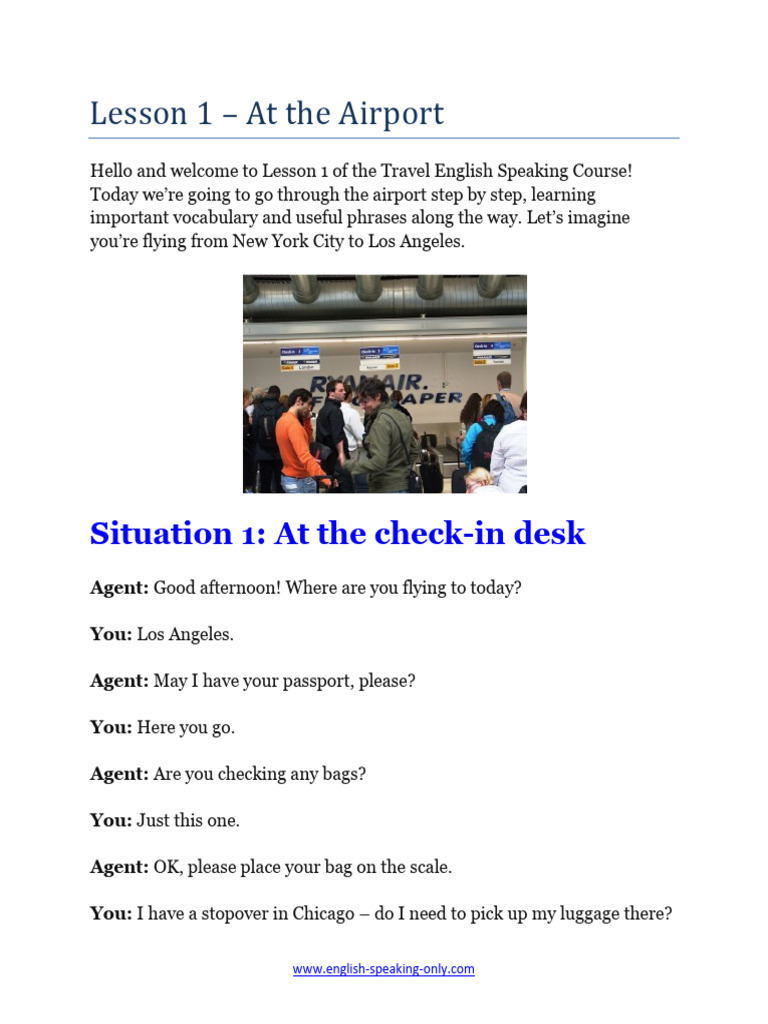 At The Airport Pdf Aviation Transport