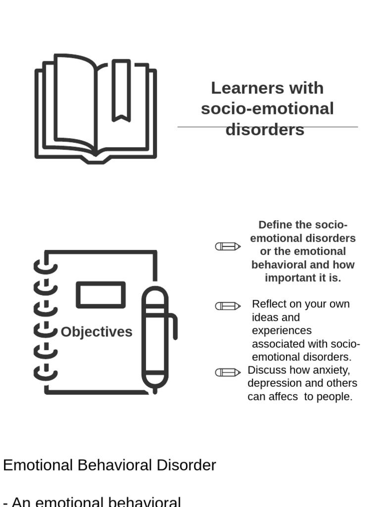 Understanding Socio-Emotional Disorders | PDF | Anxiety | Mental Disorder
