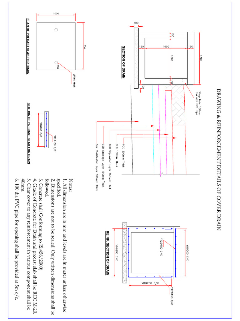 CSP RCC Drain Drain DWG | PDF