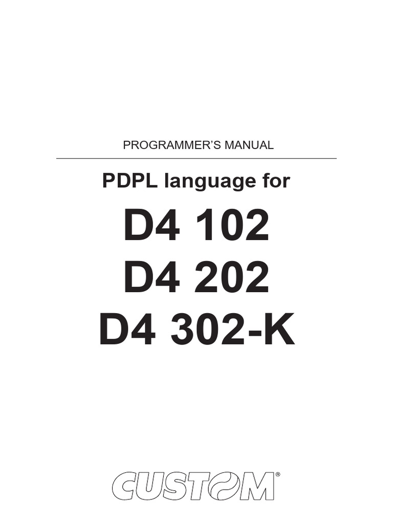 PDPL Programmer's Manual Overview | PDF | Universal Product Code ...