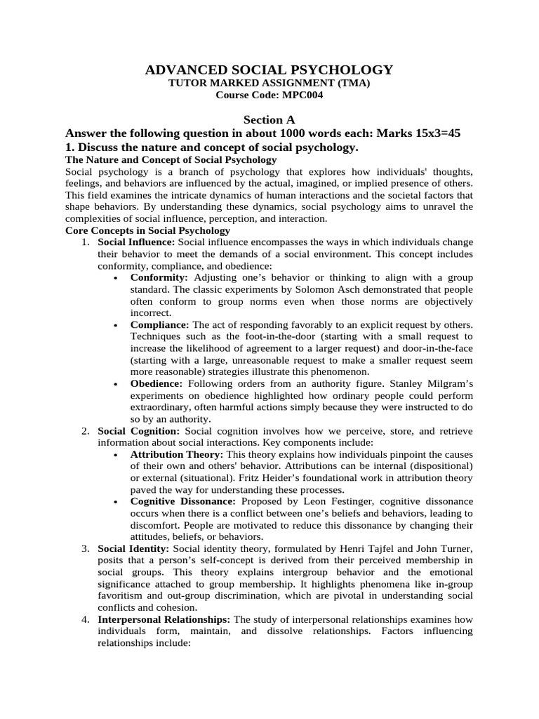 Understanding Social Psychology Concepts | PDF | Prejudices | Attitude ...