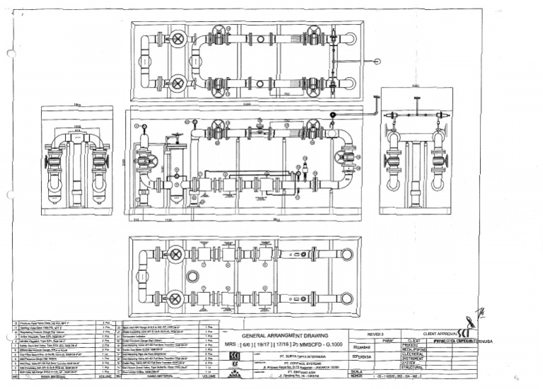 MRS: 20 MMSCFD - G.1000: General Arrangment Drawing | PDF