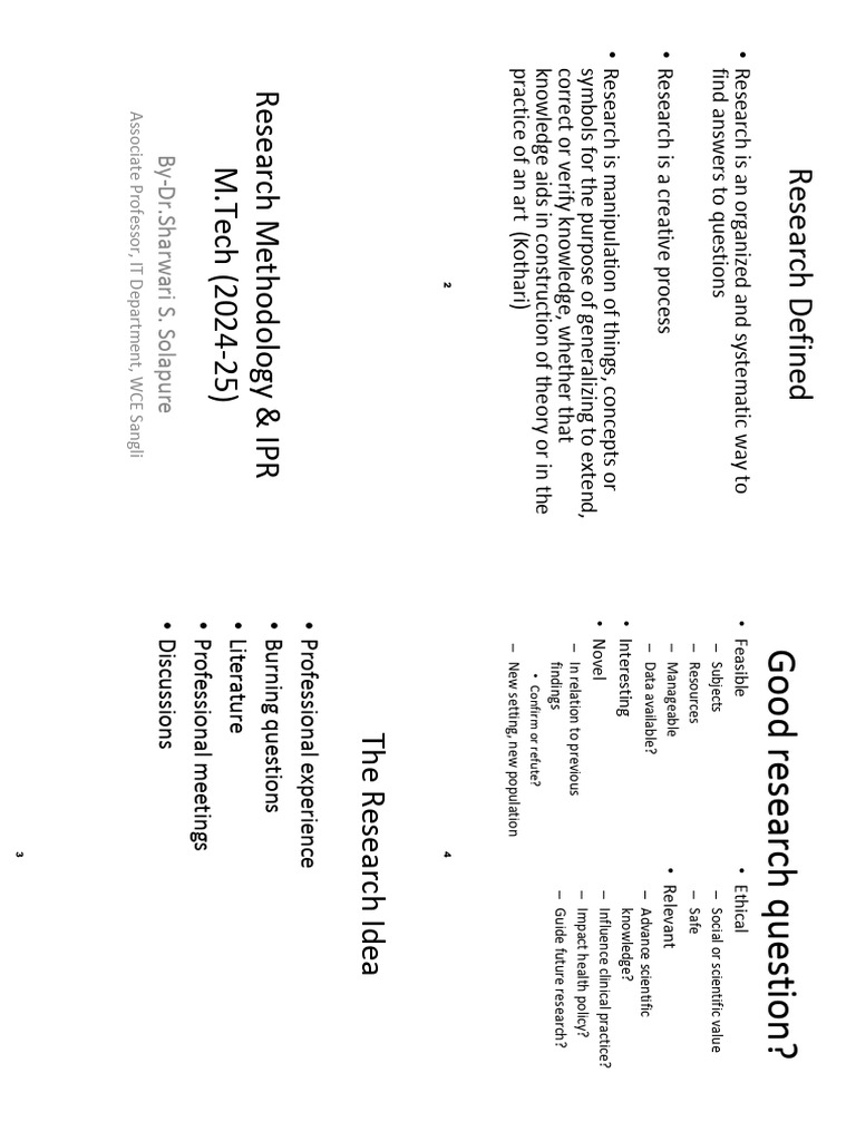 Rm1st unit pdf methodology survey methodology