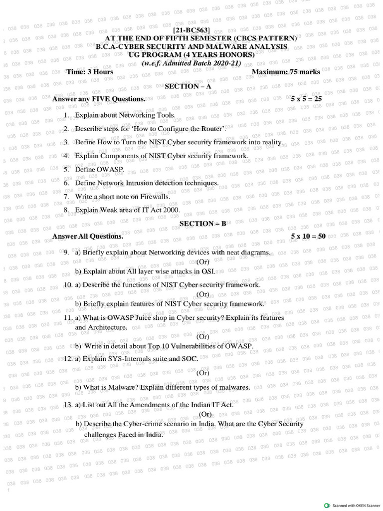 Cyber Security and Malware Analysis | PDF