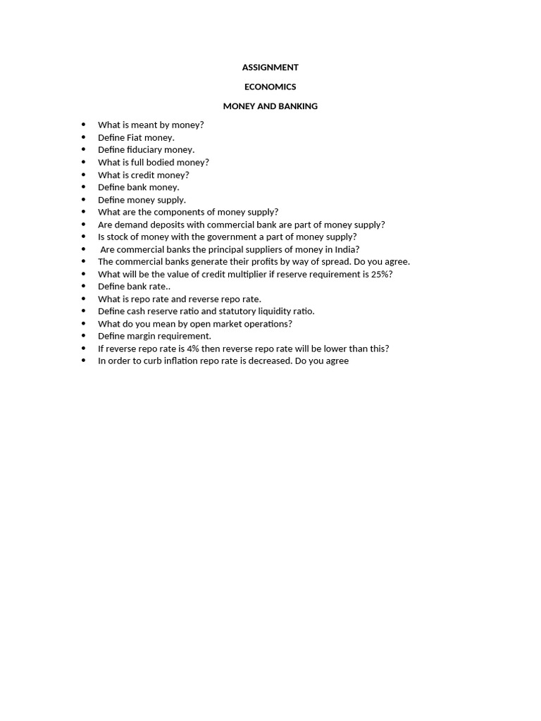 Assignment Banking | PDF