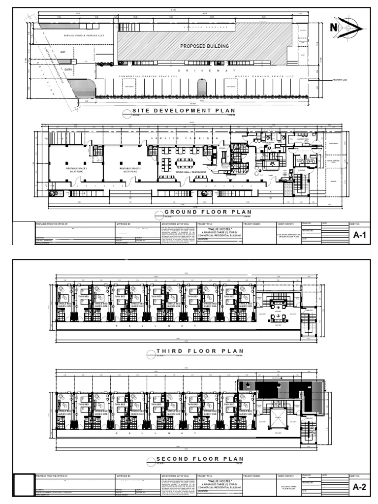 Proposed Hostel Building Plans | PDF