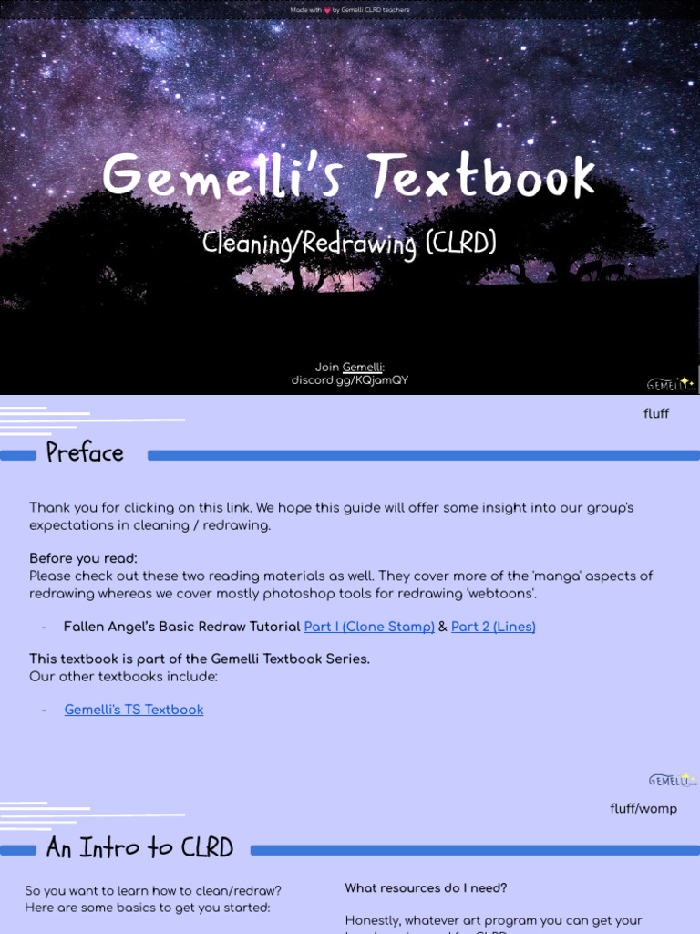 CLRD Guide for Manga Redrawing | PDF | Adobe Photoshop