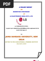 Download Marketing Strategies of Lg Electronics India Pvt Ltd by Md Naushad SN80103632 doc pdf